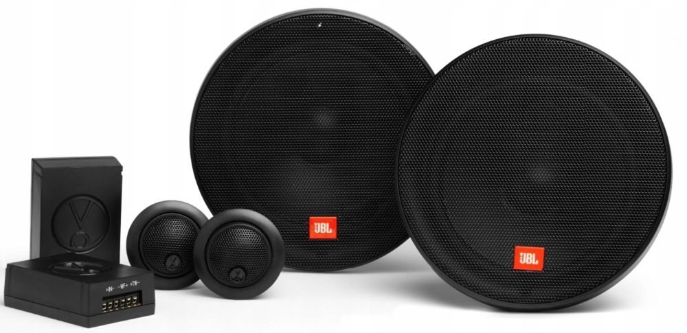 JBL Stage2 604C 6.5-inch speakers installed in a car door panel