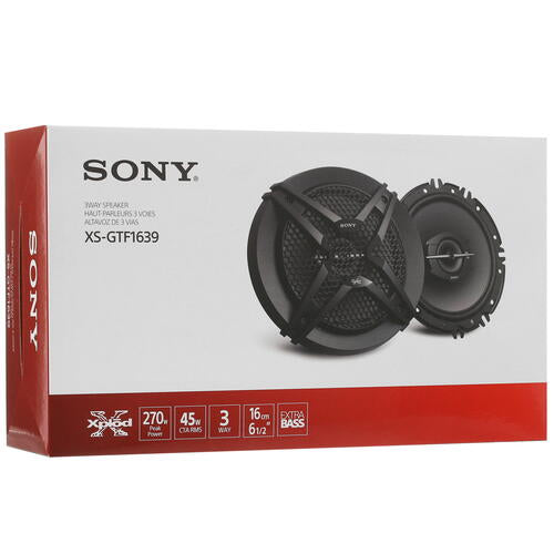 Sony XS-GTF1639 6.5" 270W 3-Way Coaxial Car Speakers
